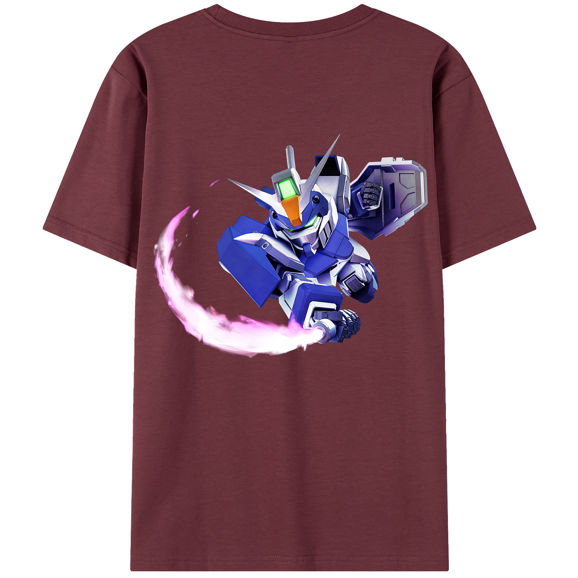 （画像用） 機動戦士ガンダム Mobile Suit Gundam 綿100％半袖Tシャツ（背面プリント）